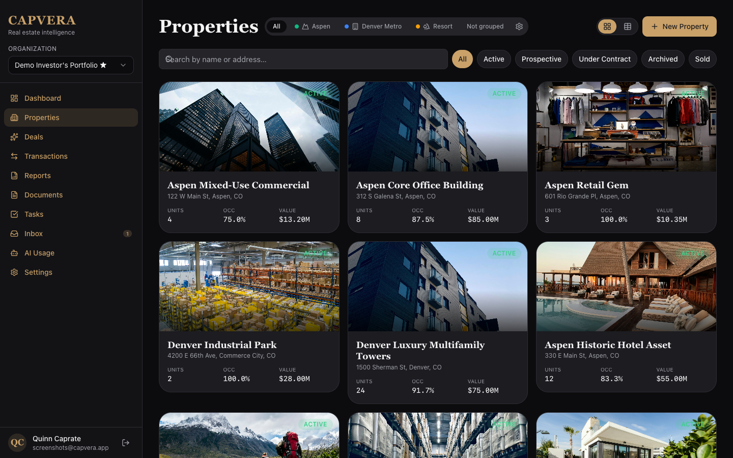 Properties list