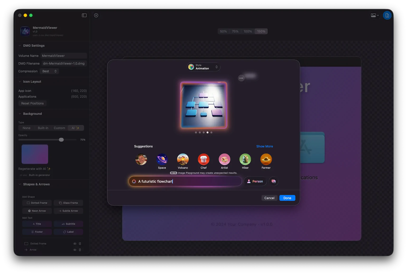 Image Playground Integration
