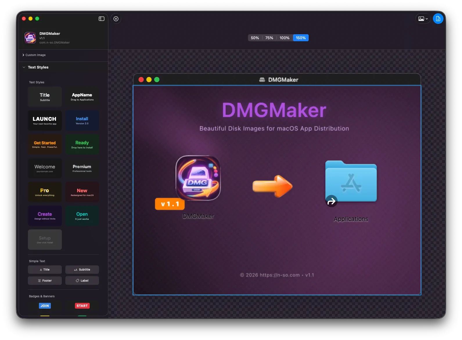 DMGMaker: Creating Beautiful Disk Images for macOS App Distribution