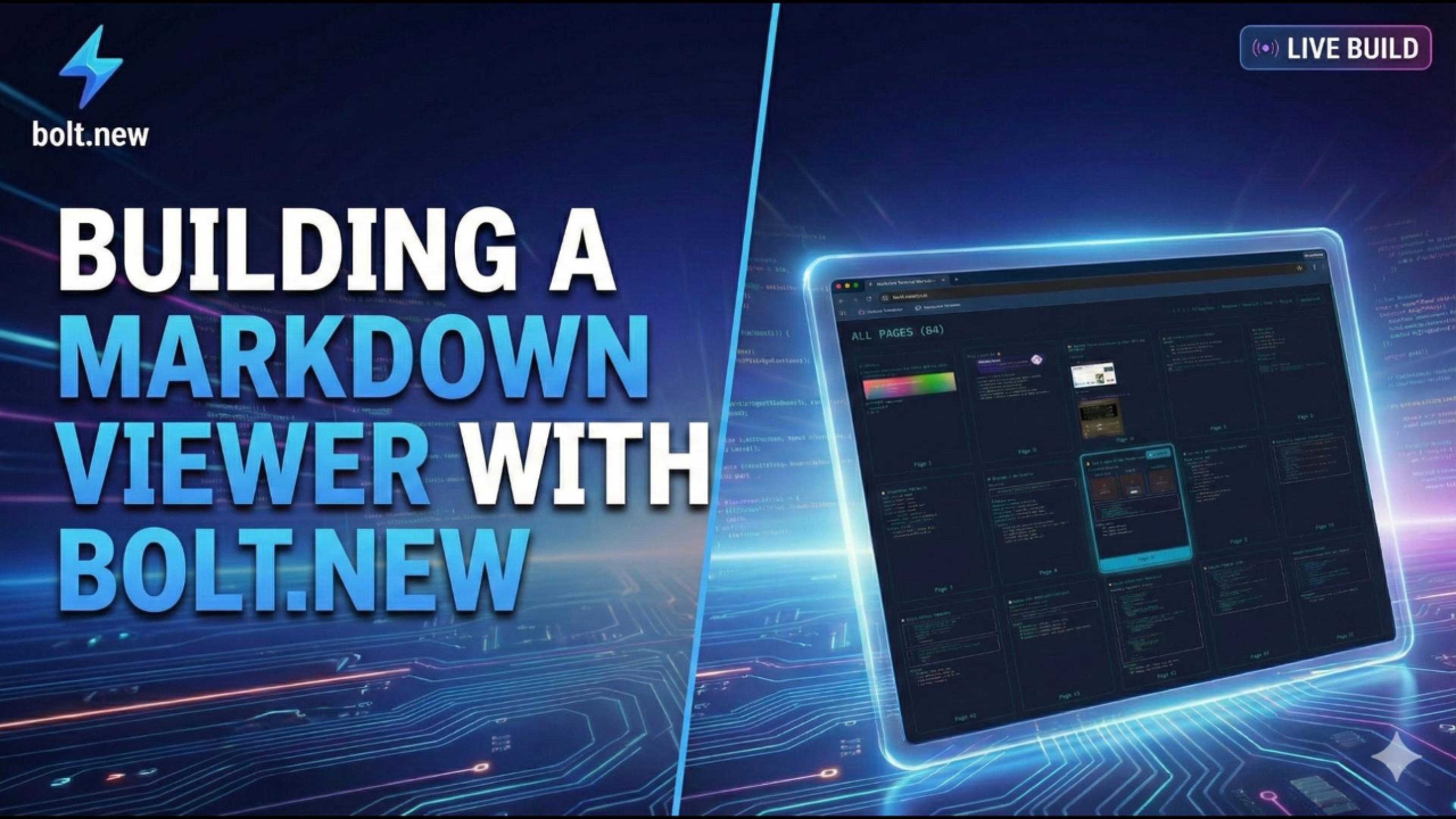 Behind the Scenes: Building MarkView.app with Bolt.new (Video)