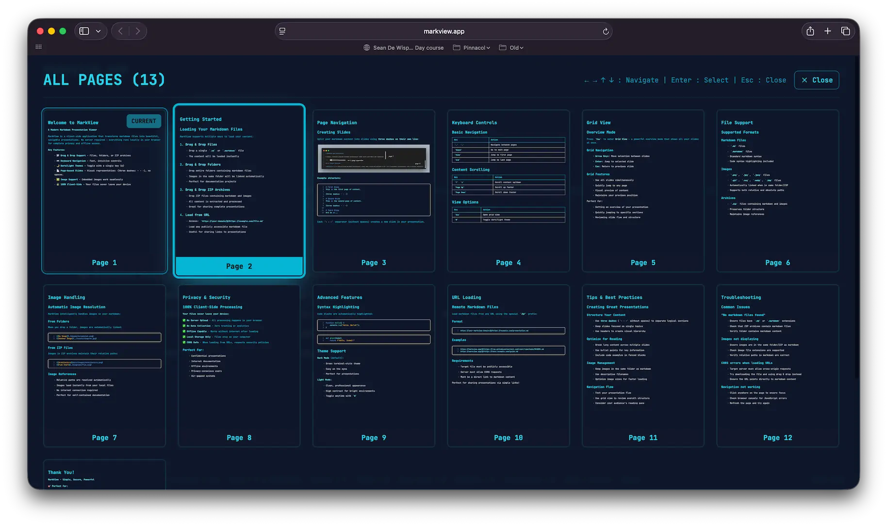 MarkView screenshot