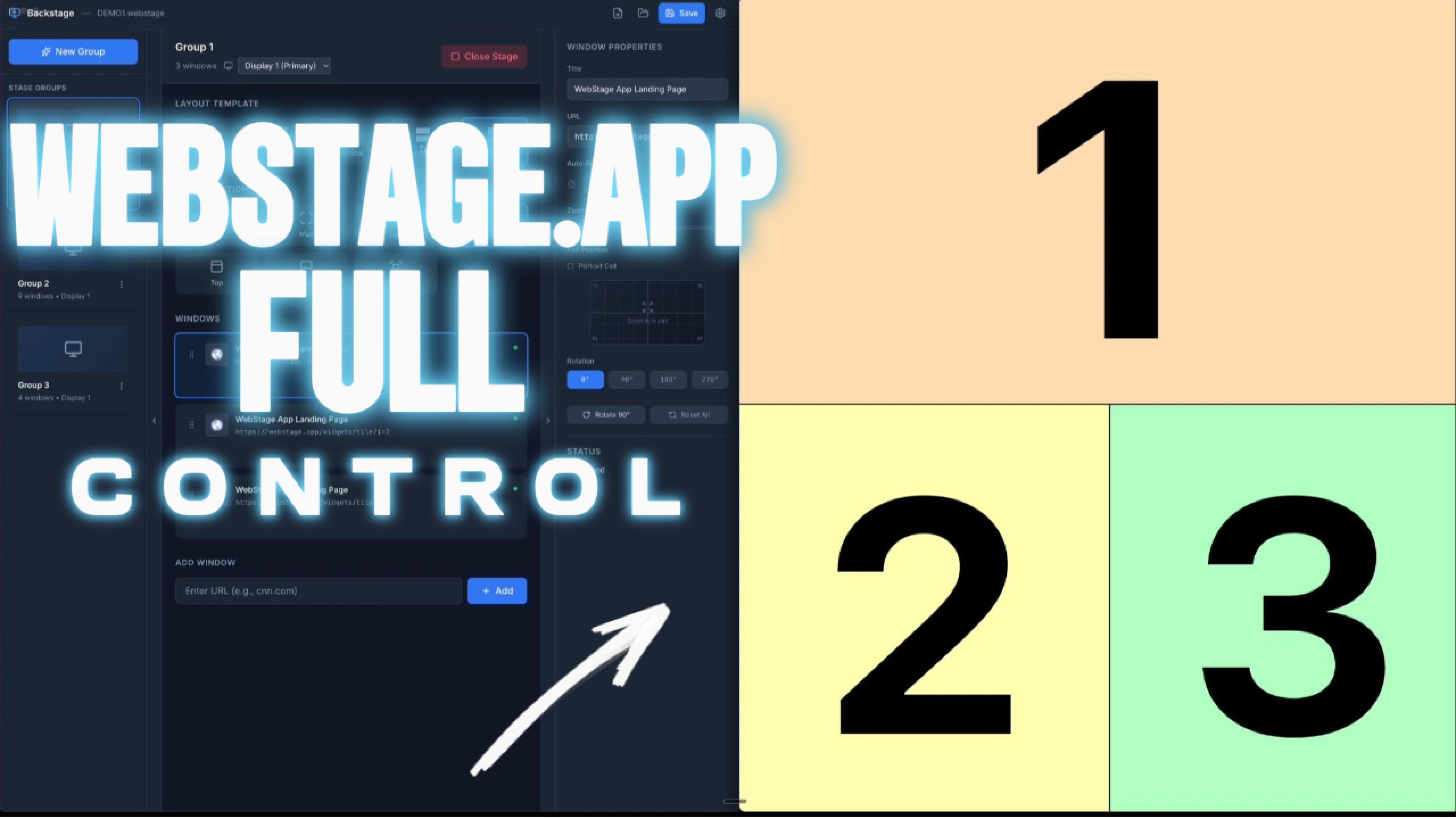 WebStage screenshot