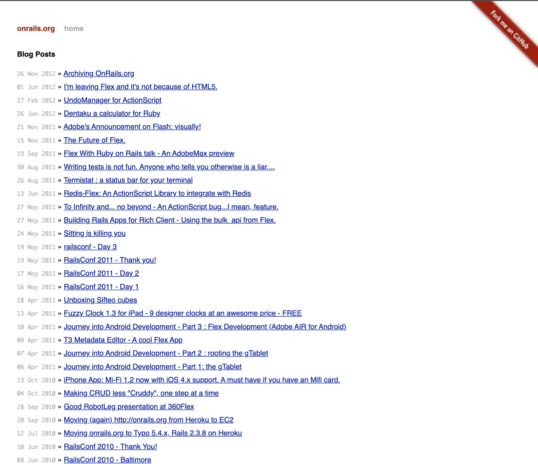 OnRails.org screenshot